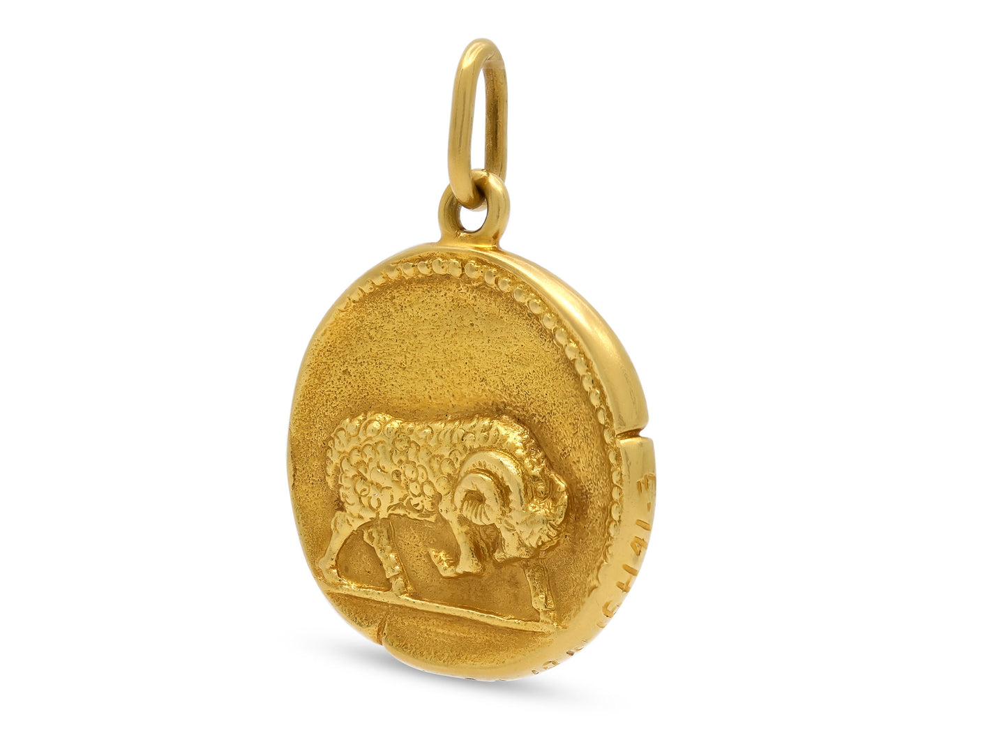 Van Cleef & Arpels 'Zodiaque Aries' Pendant in 18K Gold