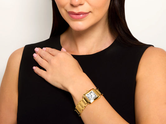 Cartier 'Tank Francaise' Watch in 18K Gold, 25 mm