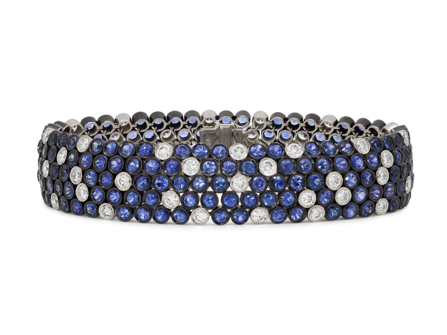 Sapphire and Diamond Bracelet in 18K Gold