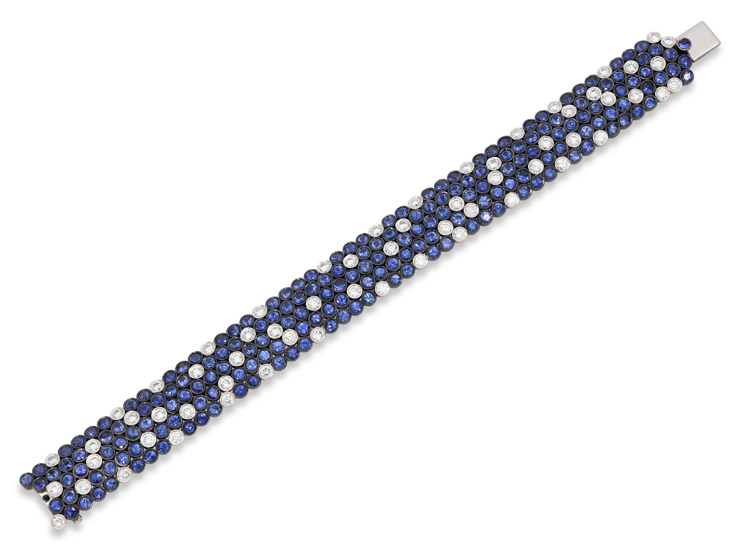 Sapphire and Diamond Bracelet in 18K Gold