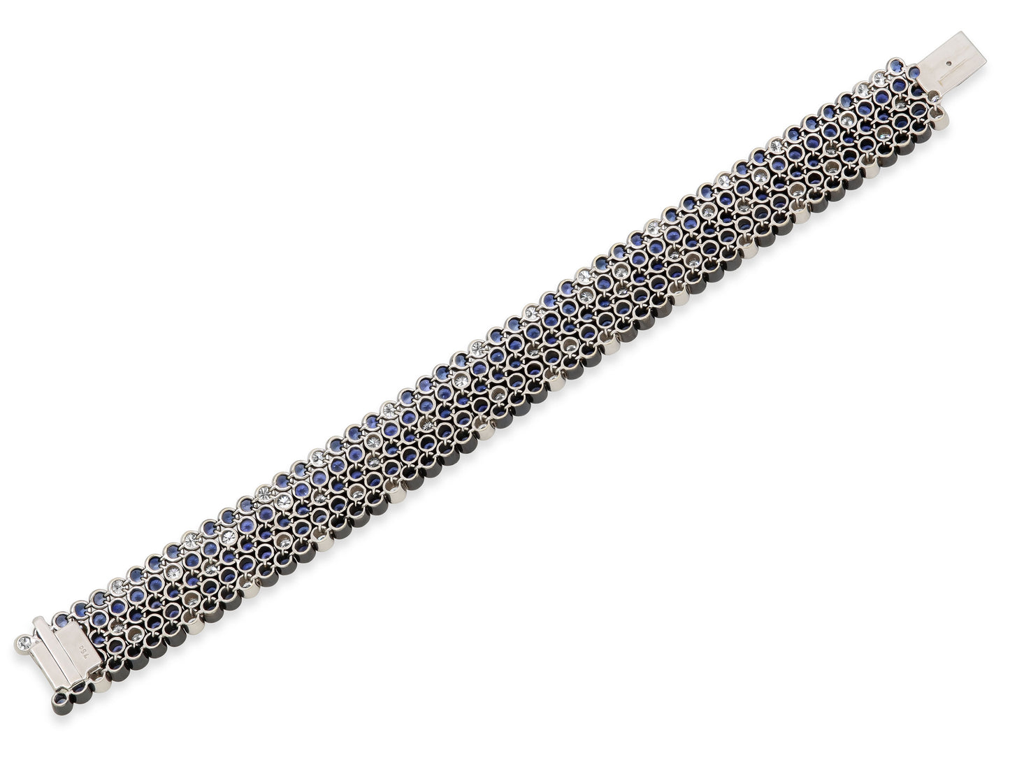 Sapphire and Diamond Bracelet in 18K Gold