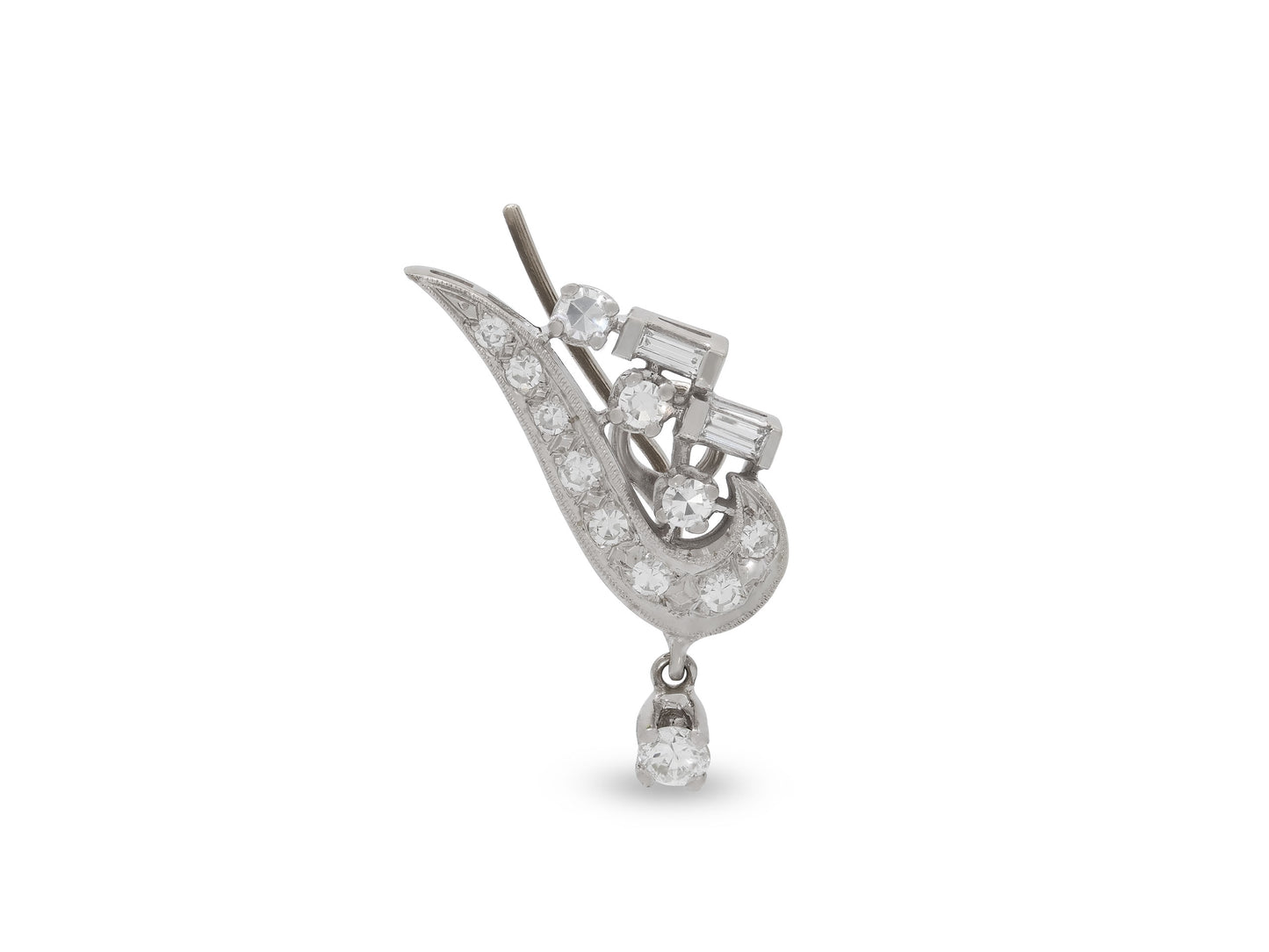 Beladora 'Reimagined' Diamond Ear Climber in 14K and 18K White Gold