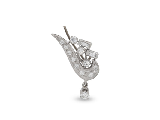 Beladora 'Reimagined' Diamond Ear Climber in 14K and 18K White Gold