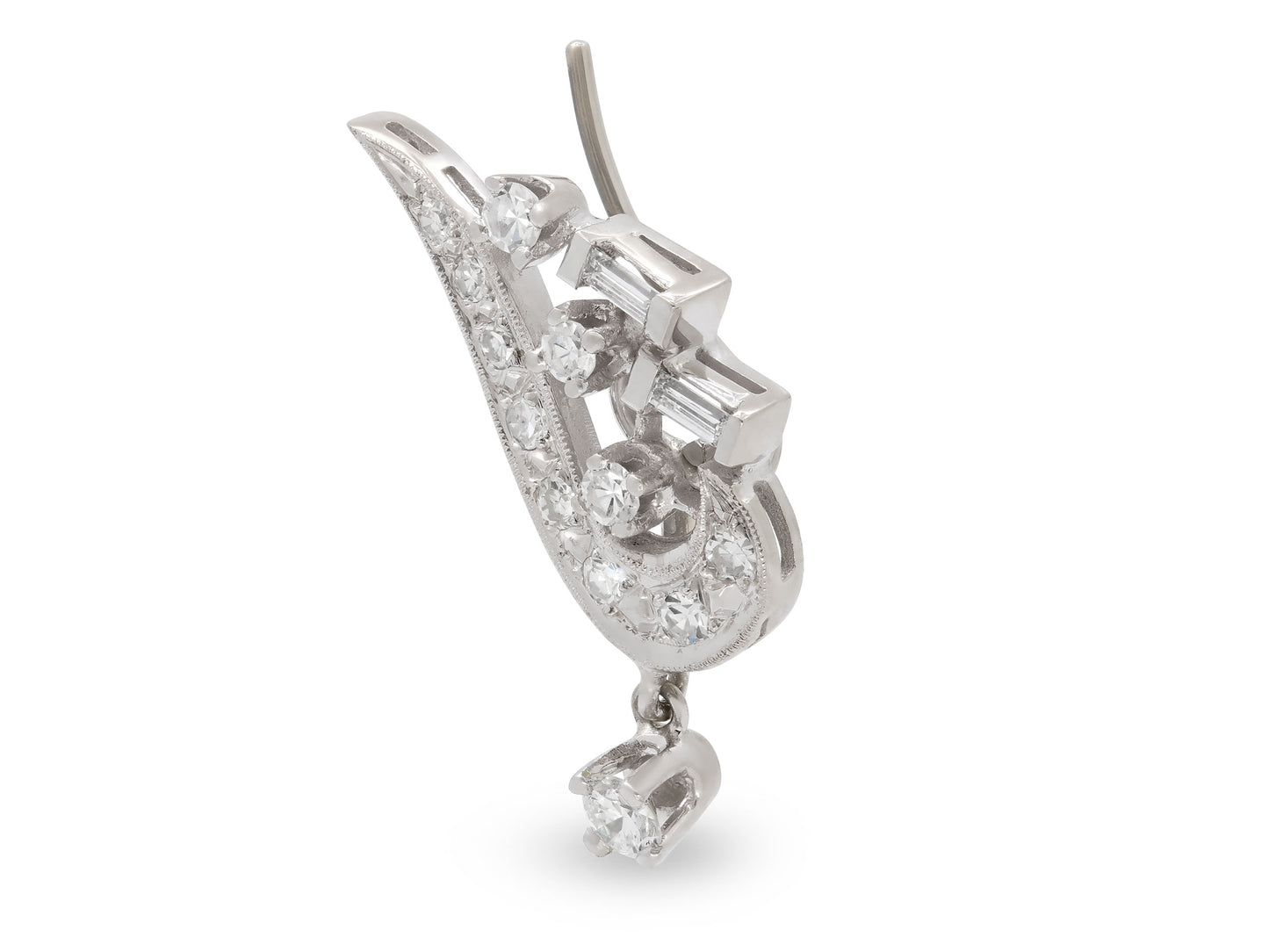 Beladora 'Reimagined' Diamond Ear Climber in 14K and 18K White Gold