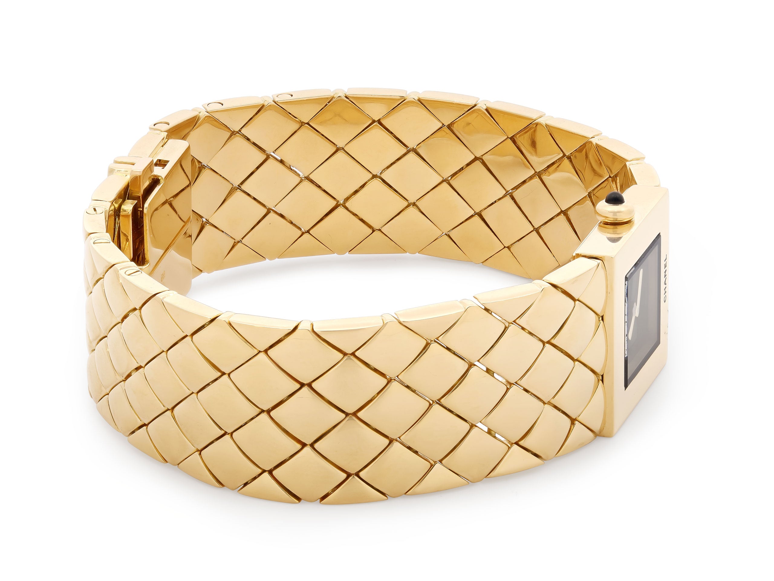 Chanel 'Matelassé' Watch in 18K Gold #521808 – Beladora