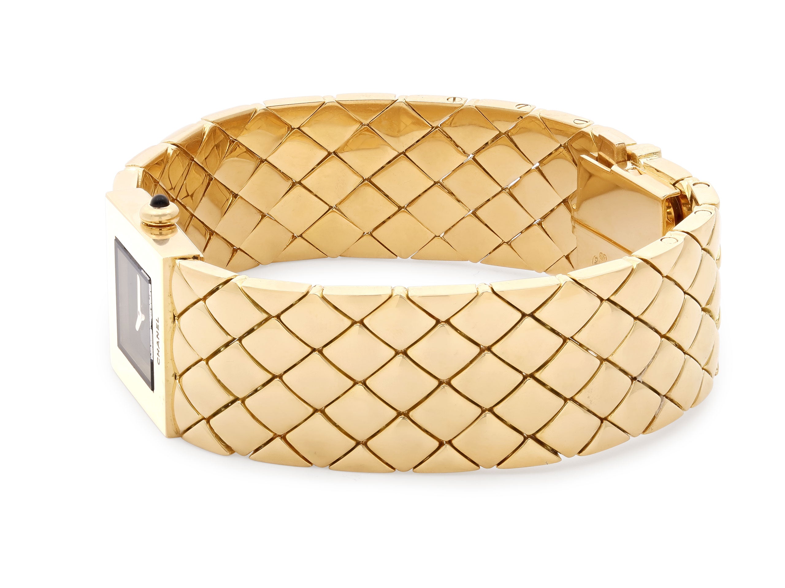 Chanel 'Matelassé' Watch in 18K Gold #521808 – Beladora