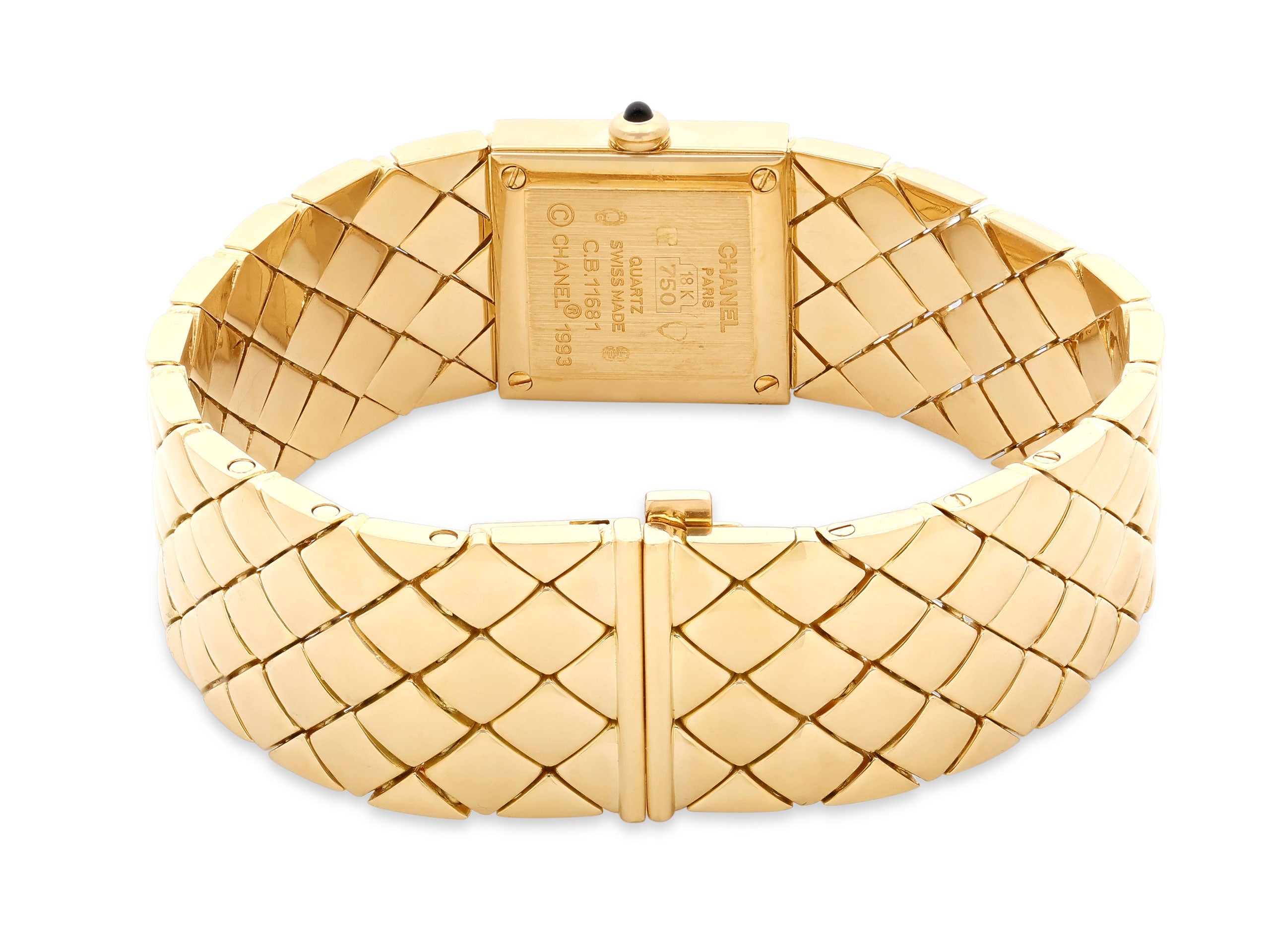 Chanel 'Matelassé' Watch in 18K Gold #521808 – Beladora