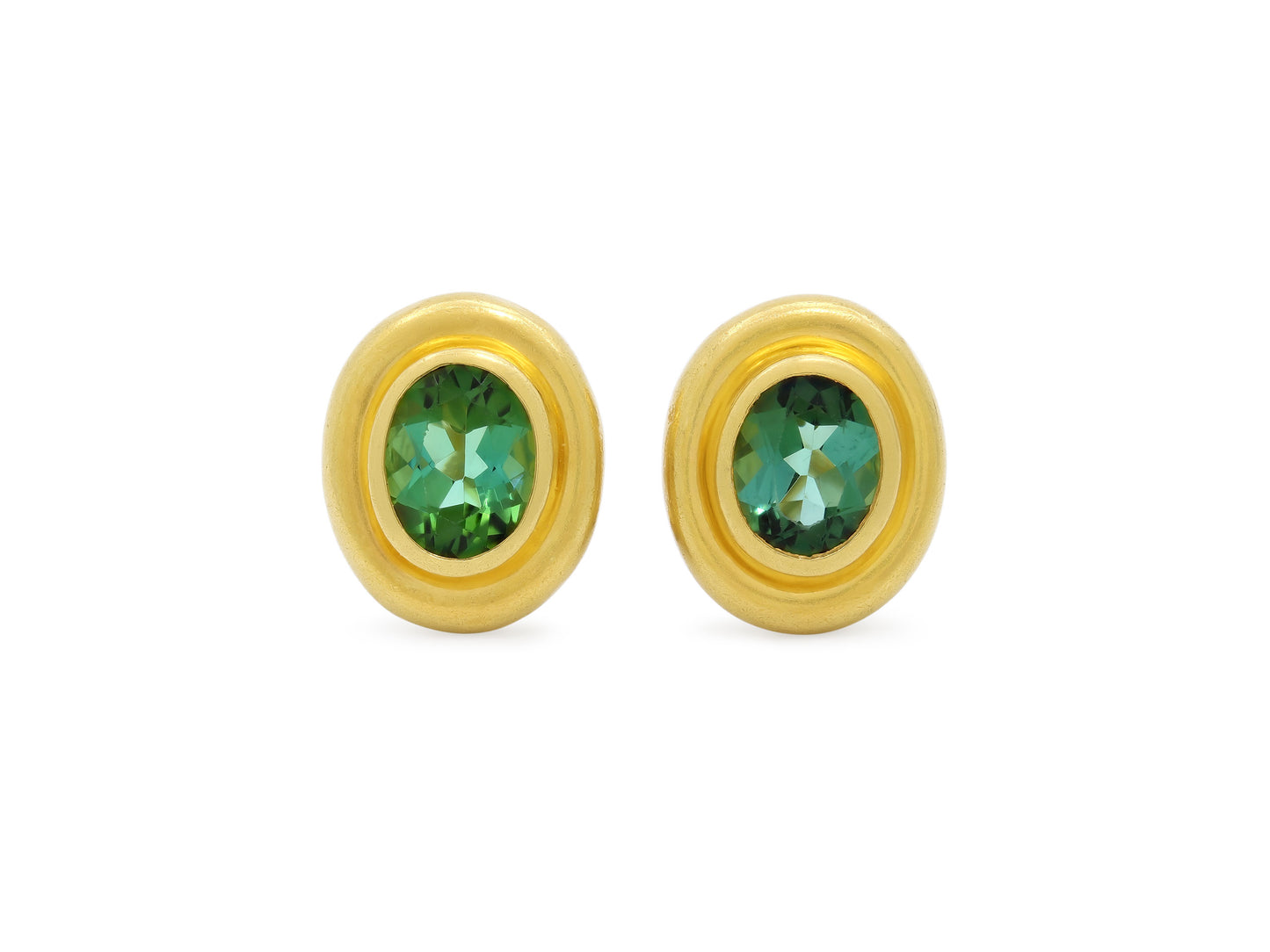 Tiffany & Co. Paloma Picasso Green Tourmaline Earrings in 18K Gold