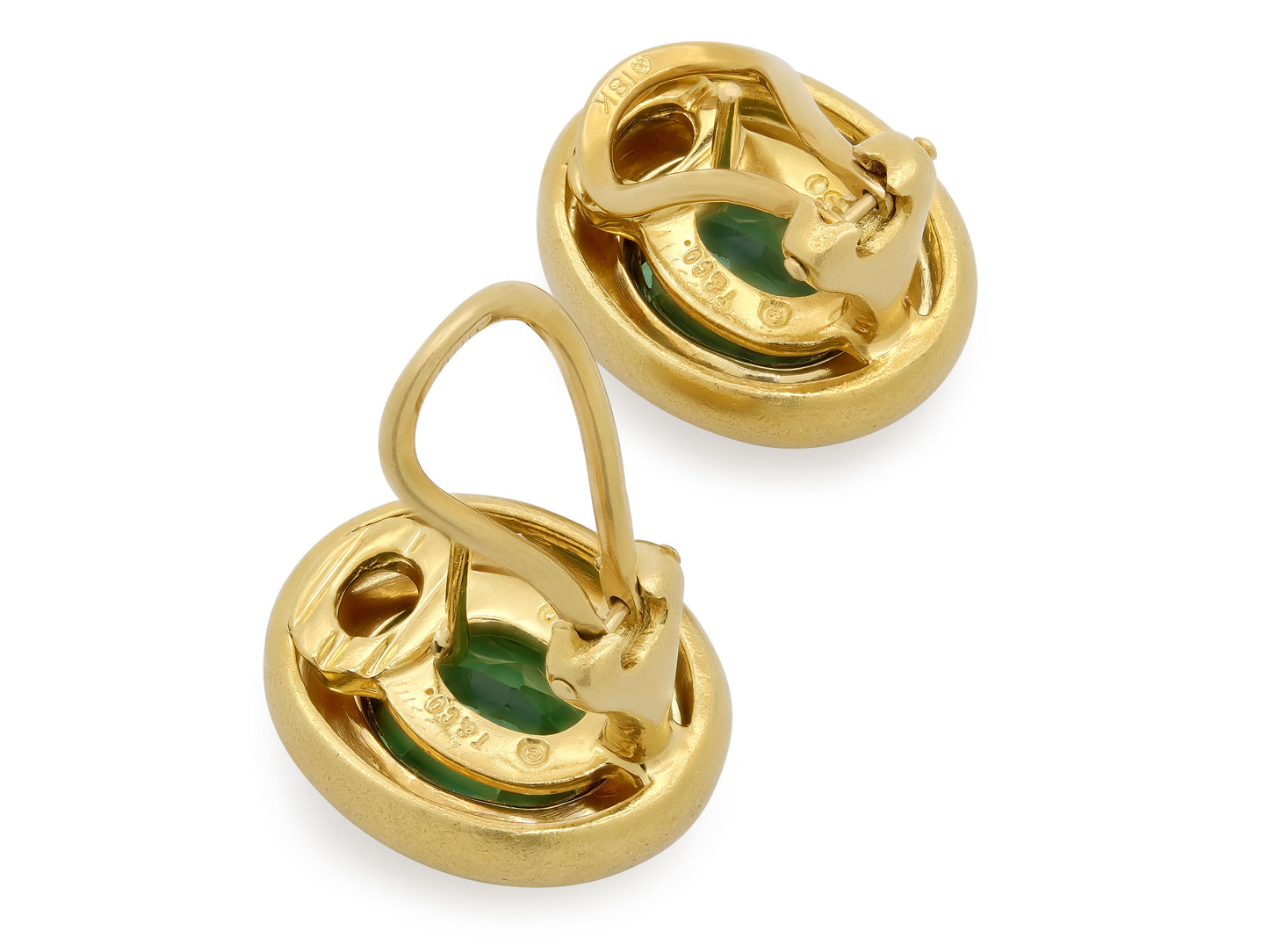Tiffany & Co. Paloma Picasso Green Tourmaline Earrings in 18K Gold