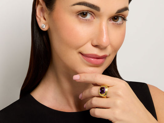 Tiffany & Co. Paloma Picasso Amethyst Ring in 18K Gold