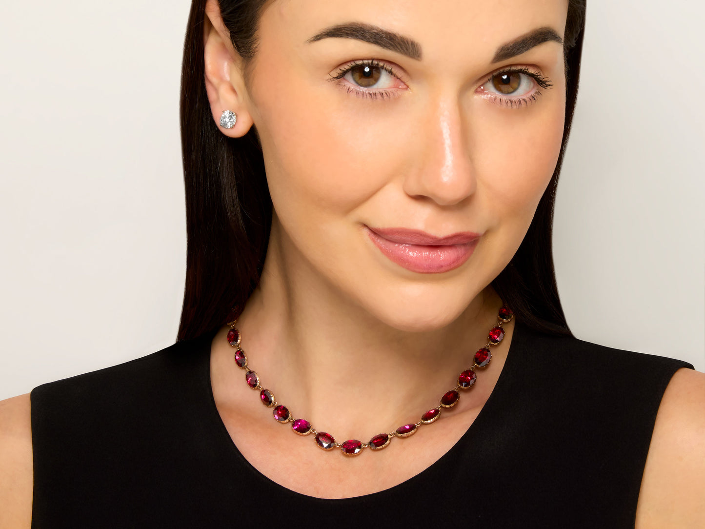 Antique Georgian Garnet Necklace in 9K Gold