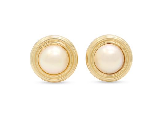 Tiffany & Co. Pearl Earrings in 18K Gold