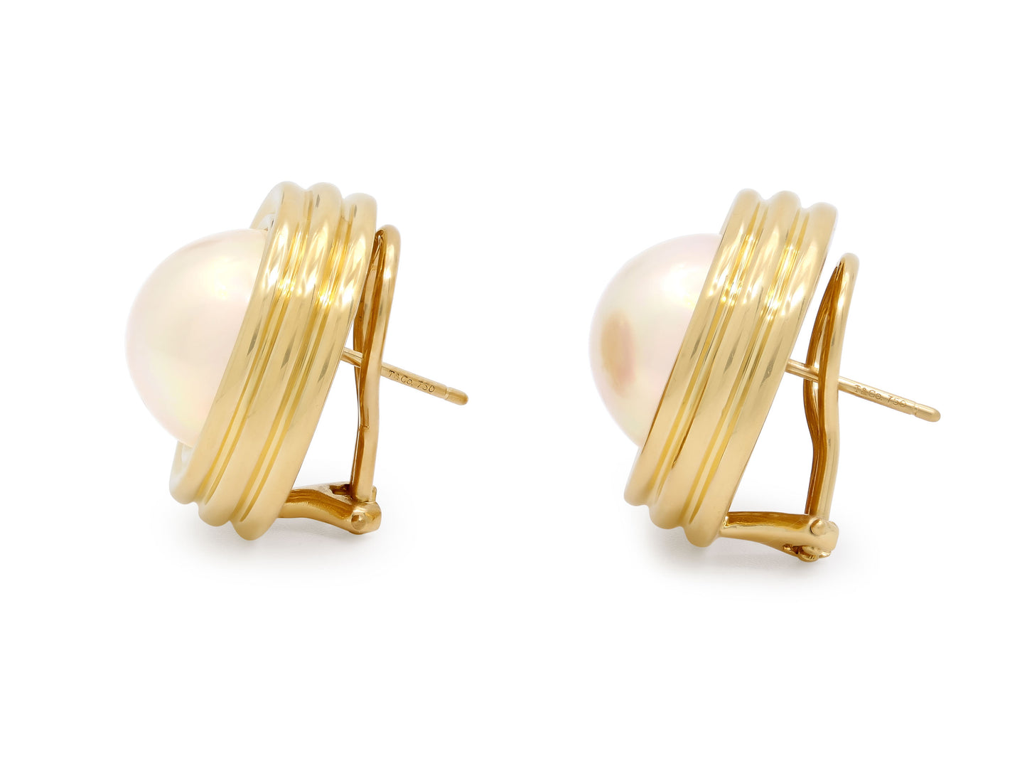 Tiffany & Co. Pearl Earrings in 18K Gold