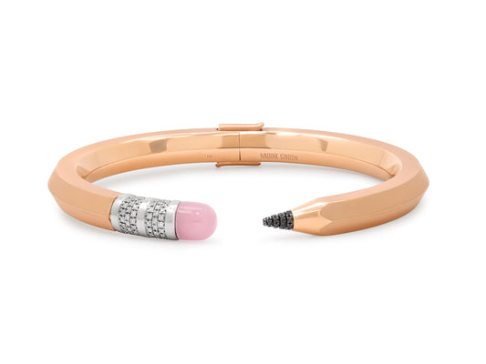 Nadine Ghosn 'Pencil' Bracelet in 18K Rose Gold