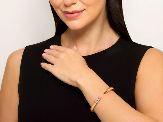 Nadine Ghosn 'Pencil' Bracelet in 18K Rose Gold
