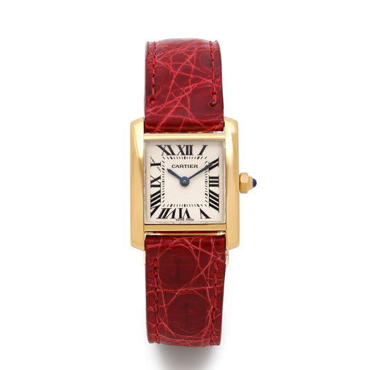 Cartier 'Tank Française' Watch in 18K Gold, 20 mm