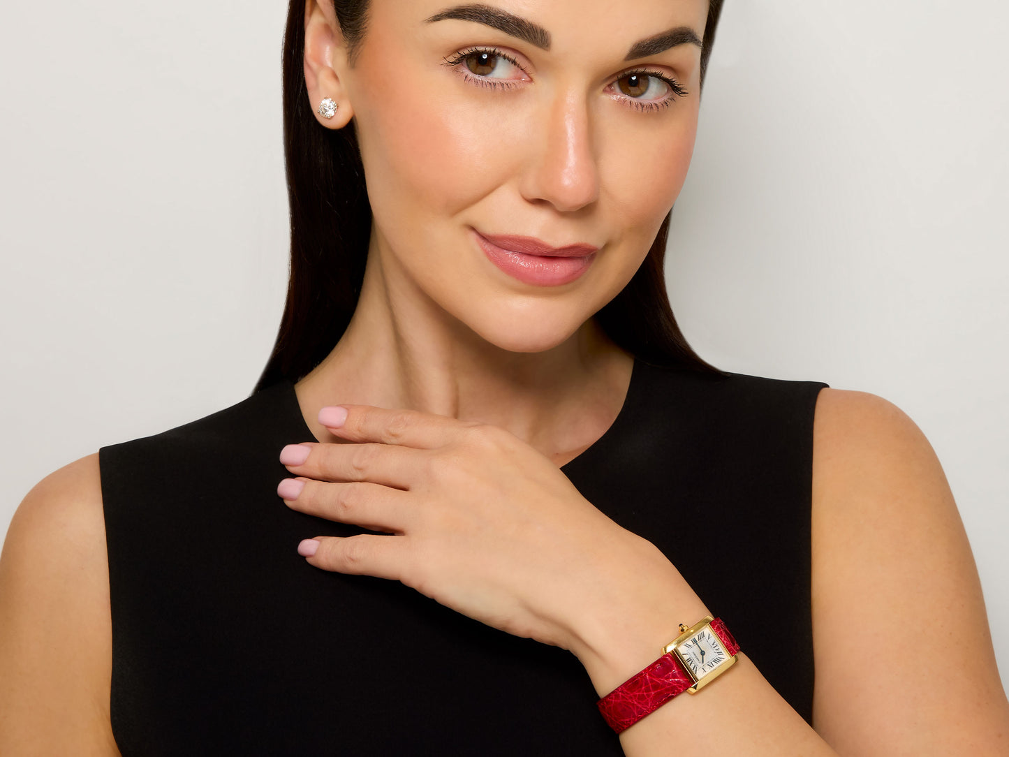 Cartier 'Tank Française' Watch in 18K Gold, 20 mm