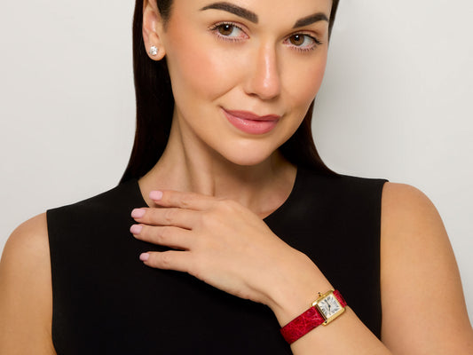 Cartier 'Tank Française' Watch in 18K Gold, 20 mm