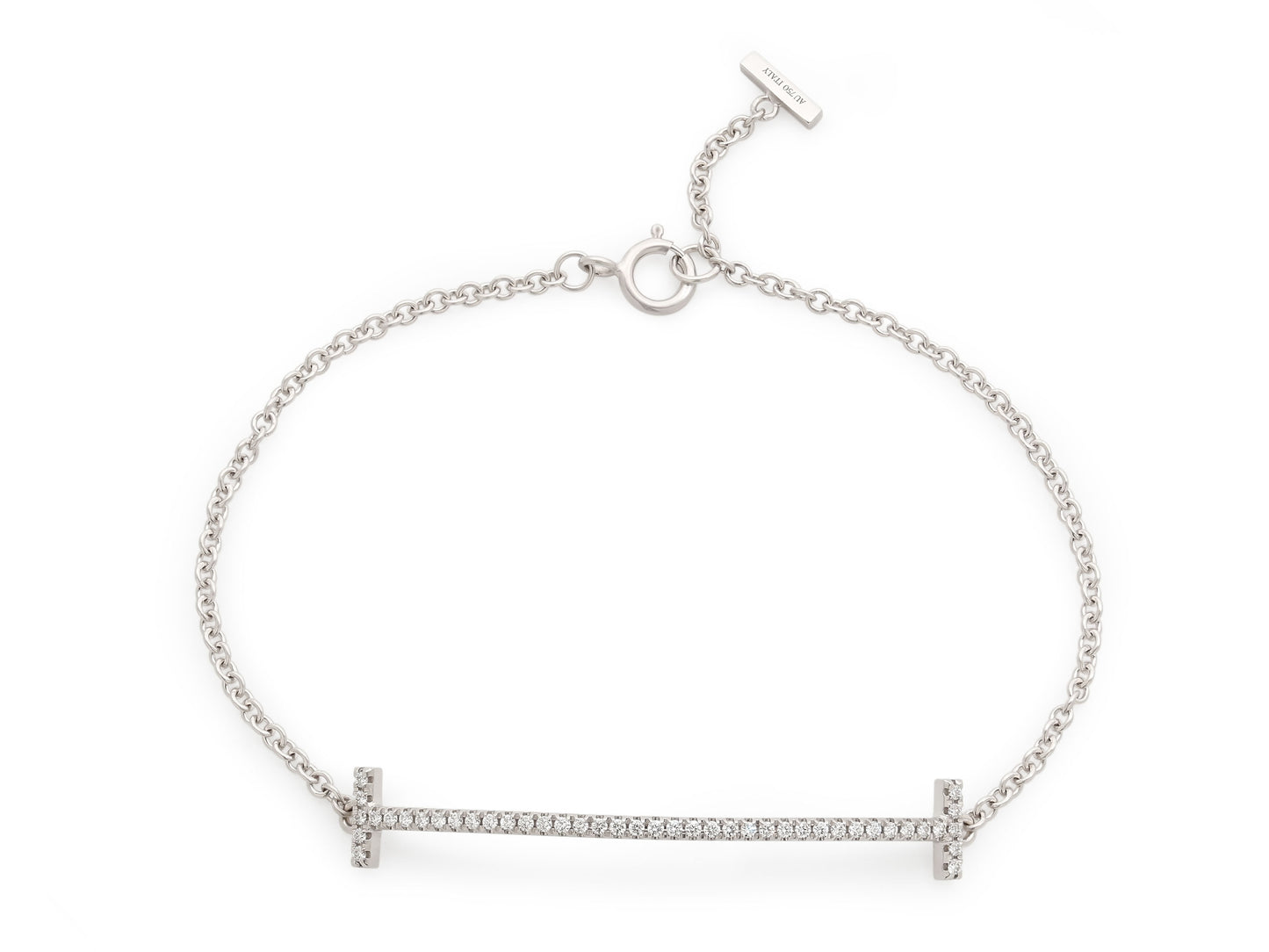 Tiffany & Co. 'Tiffany T Smile' Diamond Bracelet in 18K White Gold