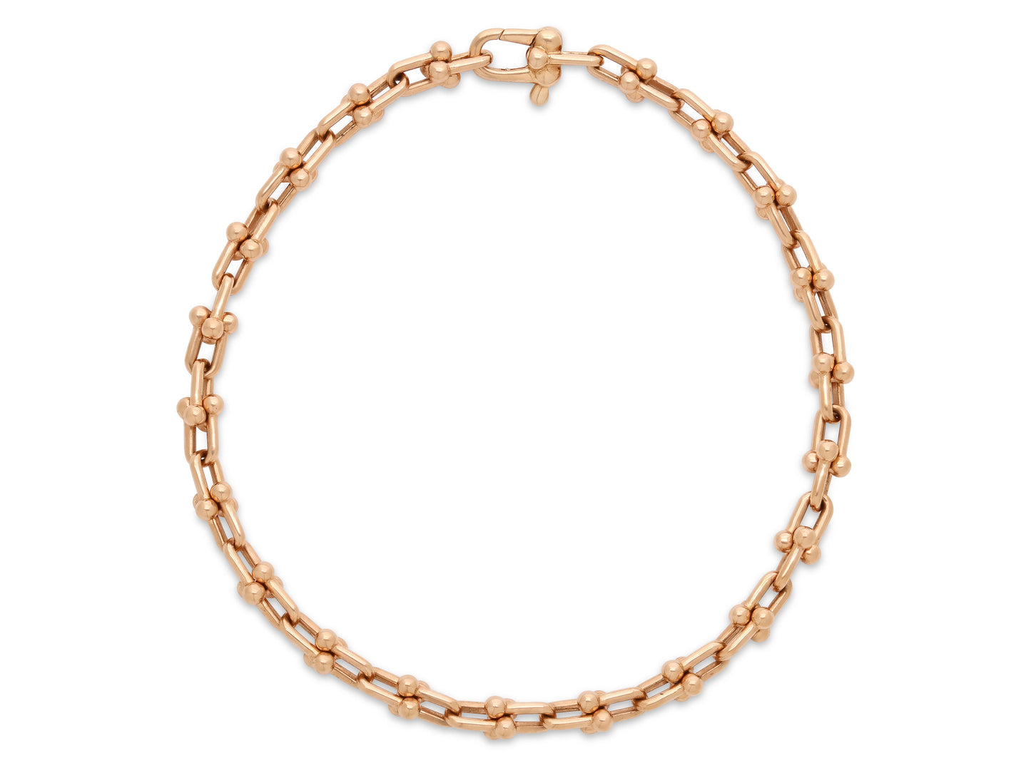 Tiffany & Co. 'HardWear' Micro Link Bracelet in 18K Rose Gold
