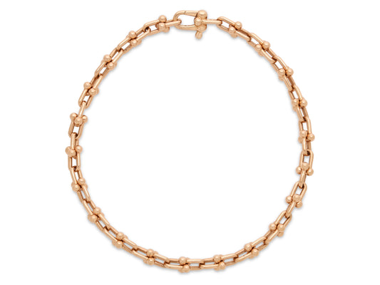 Tiffany & Co. 'HardWear' Micro Link Bracelet in 18K Rose Gold