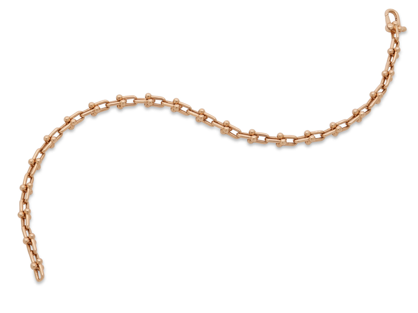 Tiffany & Co. 'HardWear' Micro Link Bracelet in 18K Rose Gold