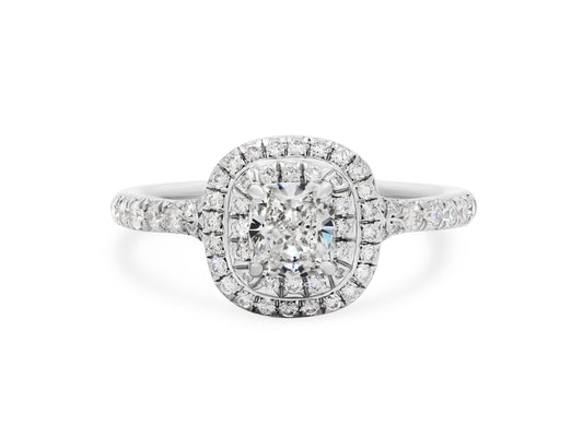 Tiffany & Co. 'Soleste' Diamond Ring in Platinum