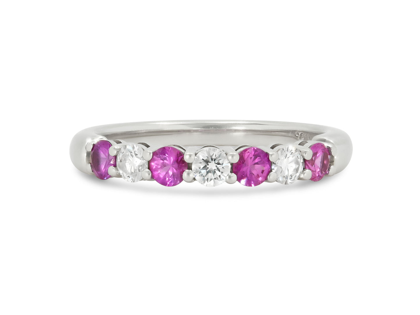 Tiffany & Co. 'Embrace' Pink Sapphire and Diamond Ring in Platinum