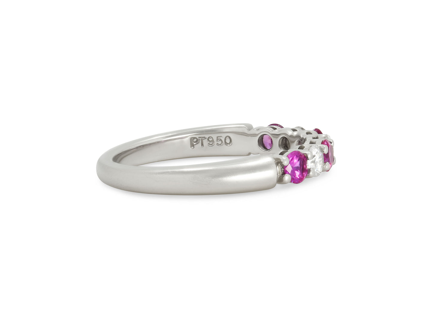 Tiffany & Co. 'Embrace' Pink Sapphire and Diamond Ring in Platinum