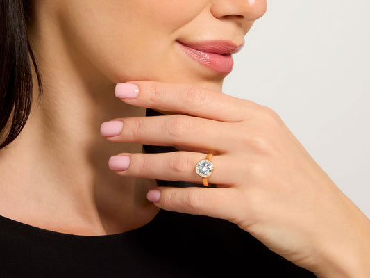 Beladora 'Bespoke' Diamond Ring, 3.18 carat M/SI1, in 18K Gold