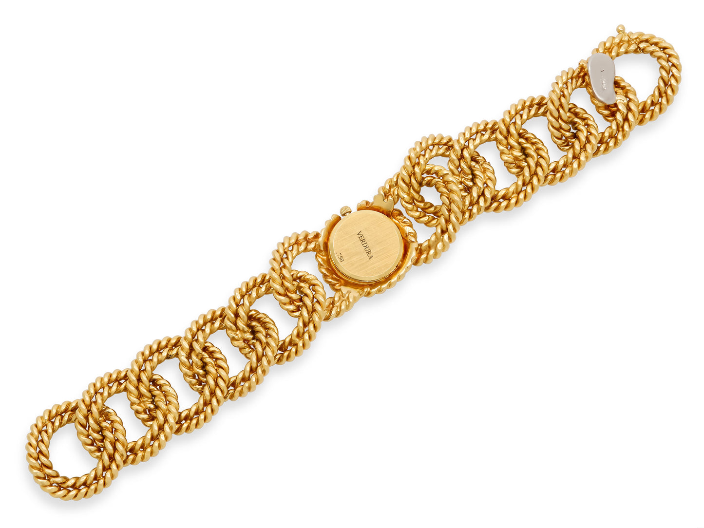 Verdura Rope-Link Bracelet Watch in 18K Gold