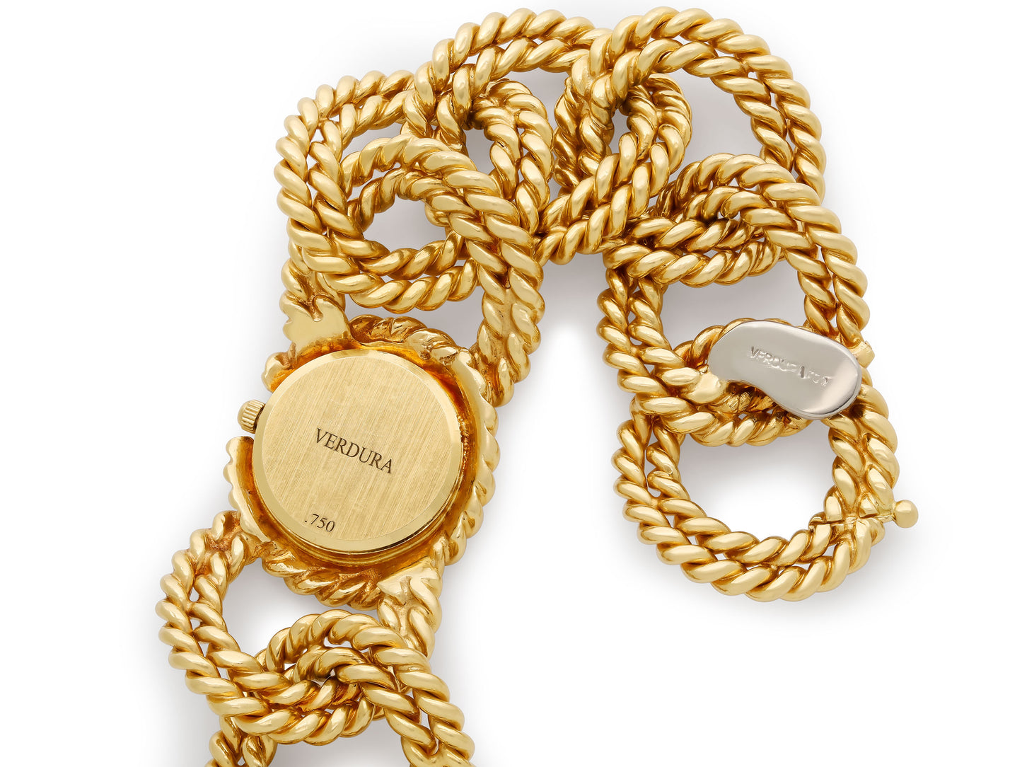 Verdura Rope-Link Bracelet Watch in 18K Gold