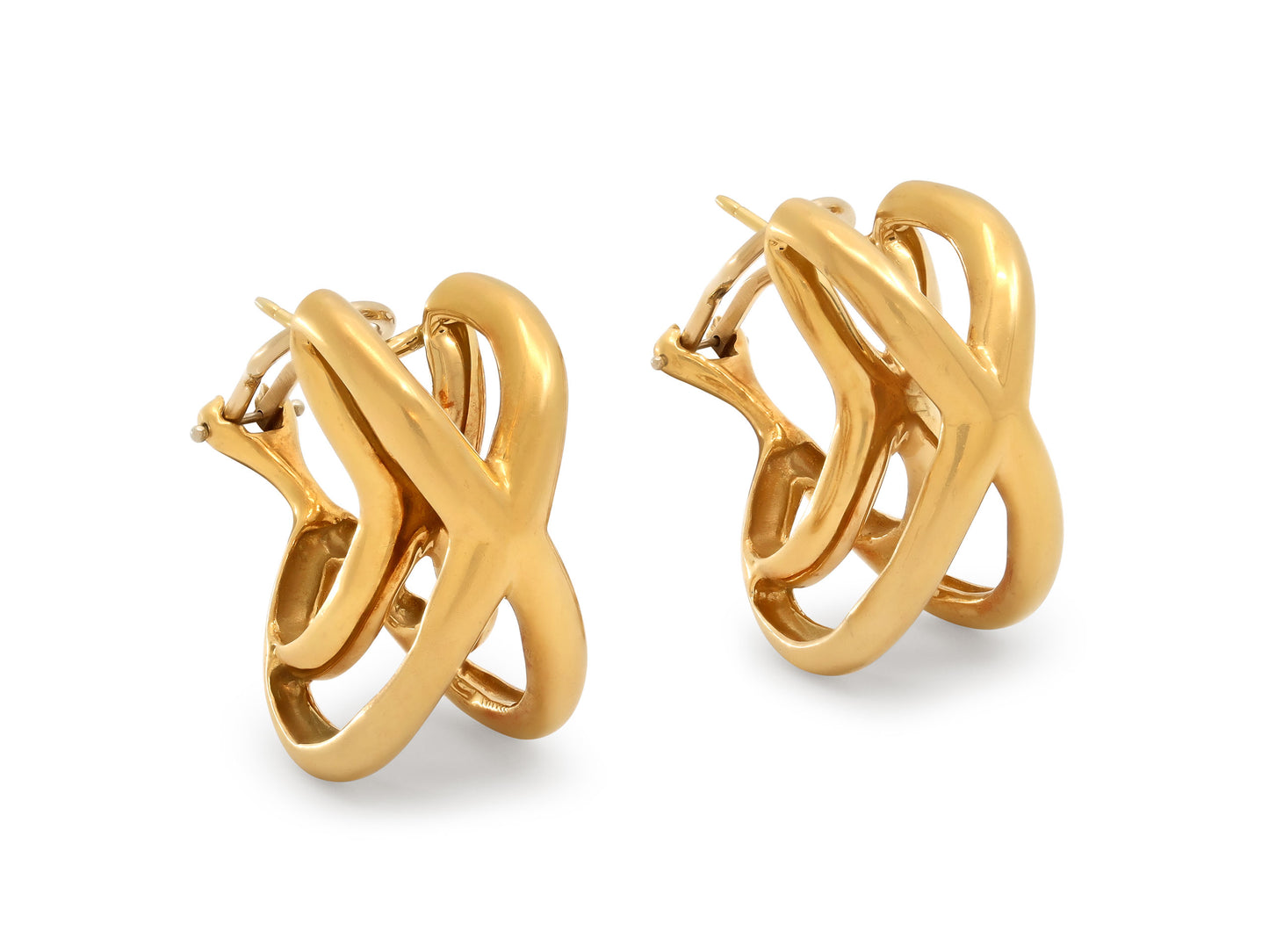 Tiffany & Co. Donald Claflin 'X' Earrings in 18K Gold