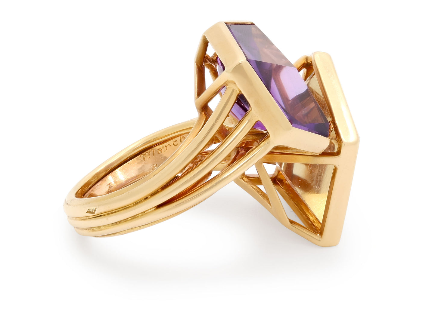 Marchak Amethyst and Citrine Ring in 18K Gold