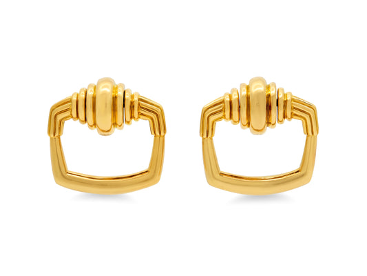 Cartier Aldo Cipullo Door Knocker Earrings in 18K Gold