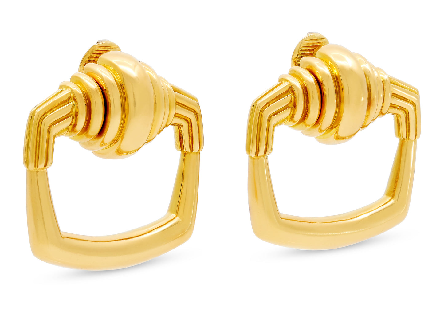 Cartier Aldo Cipullo Door Knocker Earrings in 18K Gold