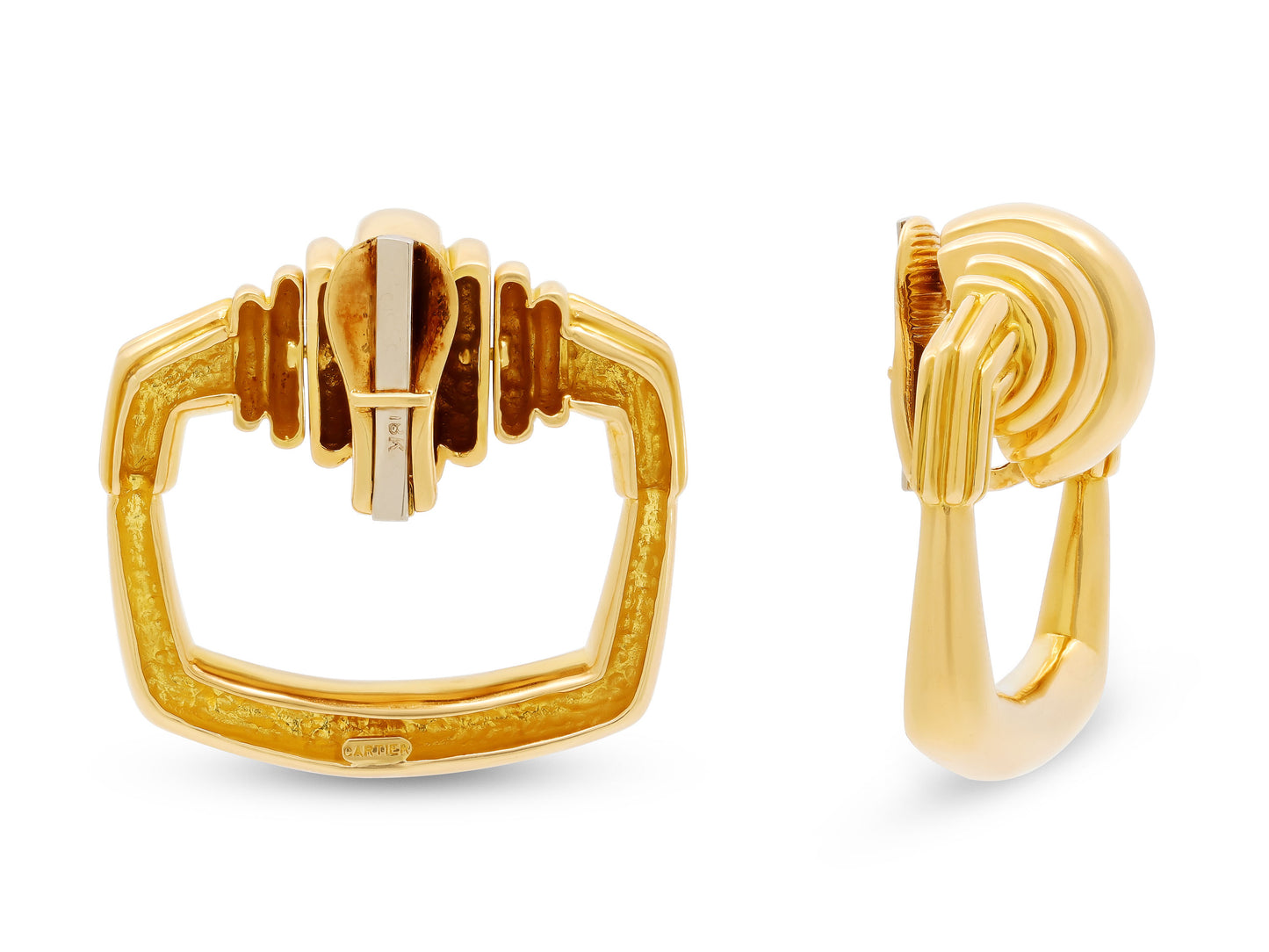Cartier Aldo Cipullo Door Knocker Earrings in 18K Gold