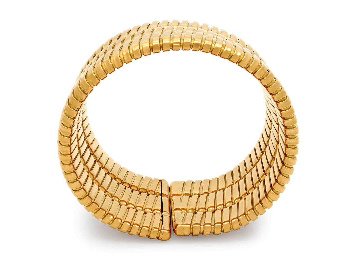Tallarico by Weingrill Three Row Tubogas Bracelet in 18K Gold
