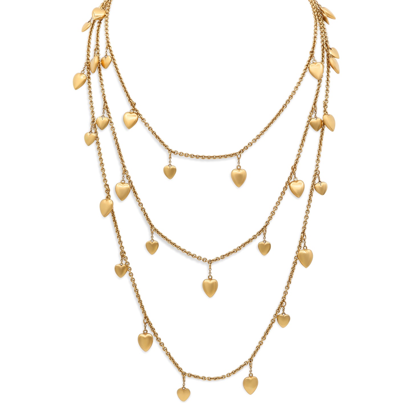 Mid-Century Tiffany & Co. Heart Necklace in 14K Gold