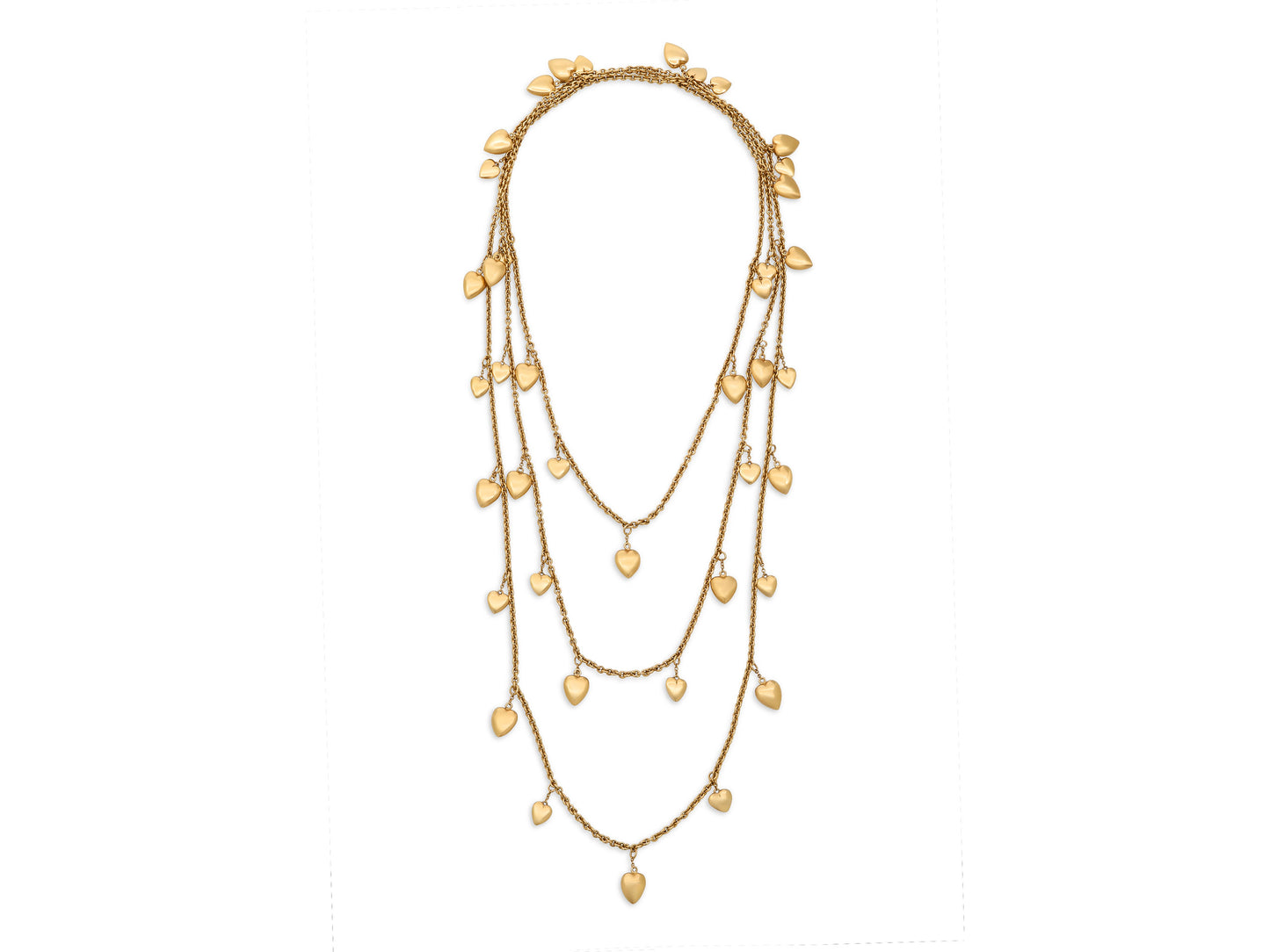 Mid-Century Tiffany & Co. Heart Necklace in 14K Gold