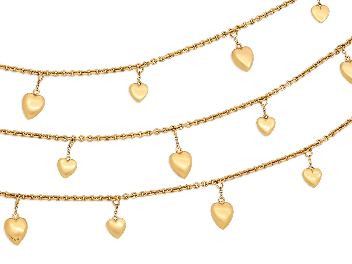 Mid-Century Tiffany & Co. Heart Necklace in 14K Gold