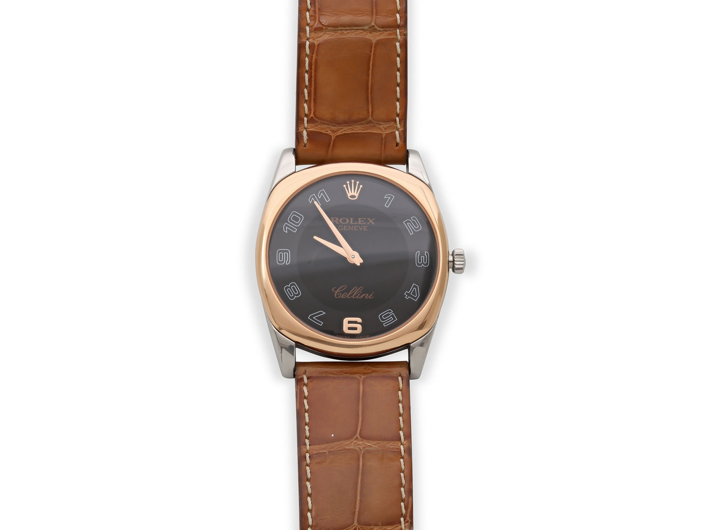 Rolex 'Cellini' Watch in 18K White and Rose Gold