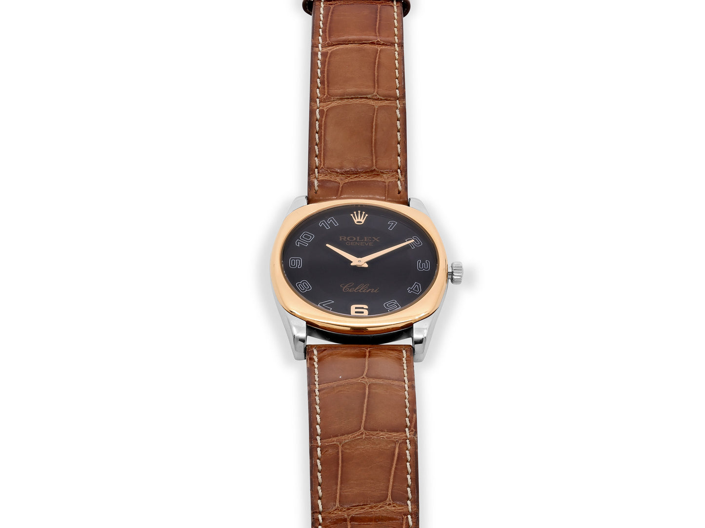 Rolex 'Cellini' Watch in 18K White and Rose Gold