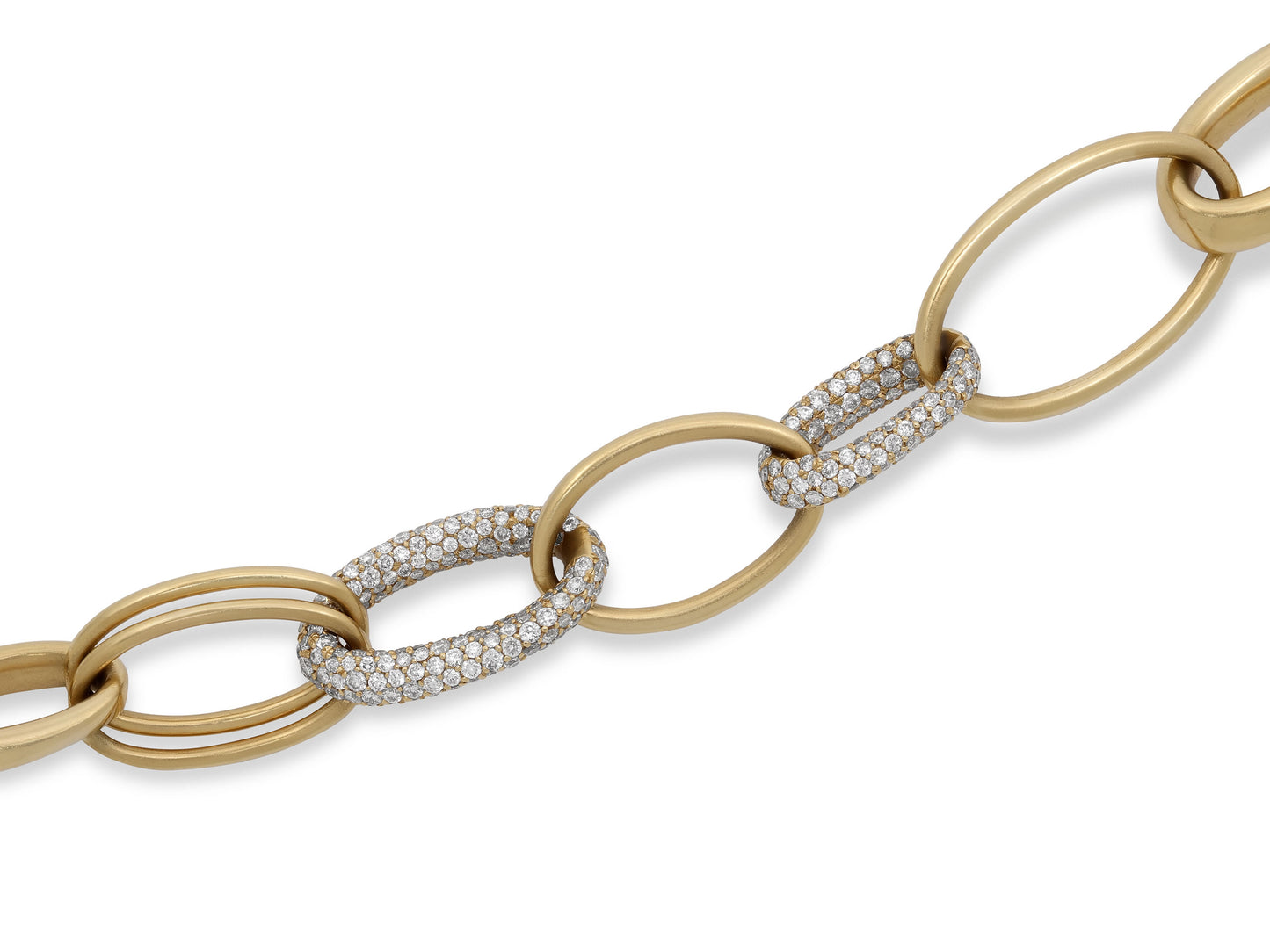 Ippolita Diamond Link Bracelet in 18K Yellow Gold