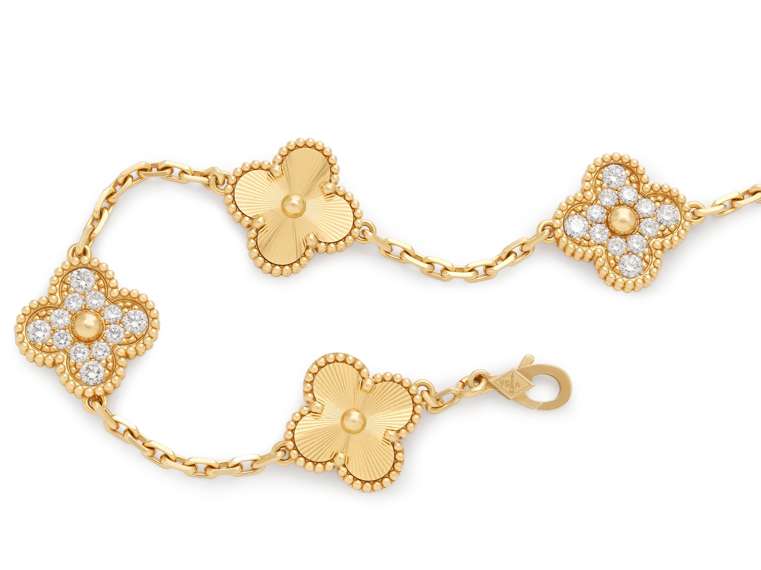 Van Cleef & Arpels 'Vintage Alhambra' Bracelet, 5 Mo #522038