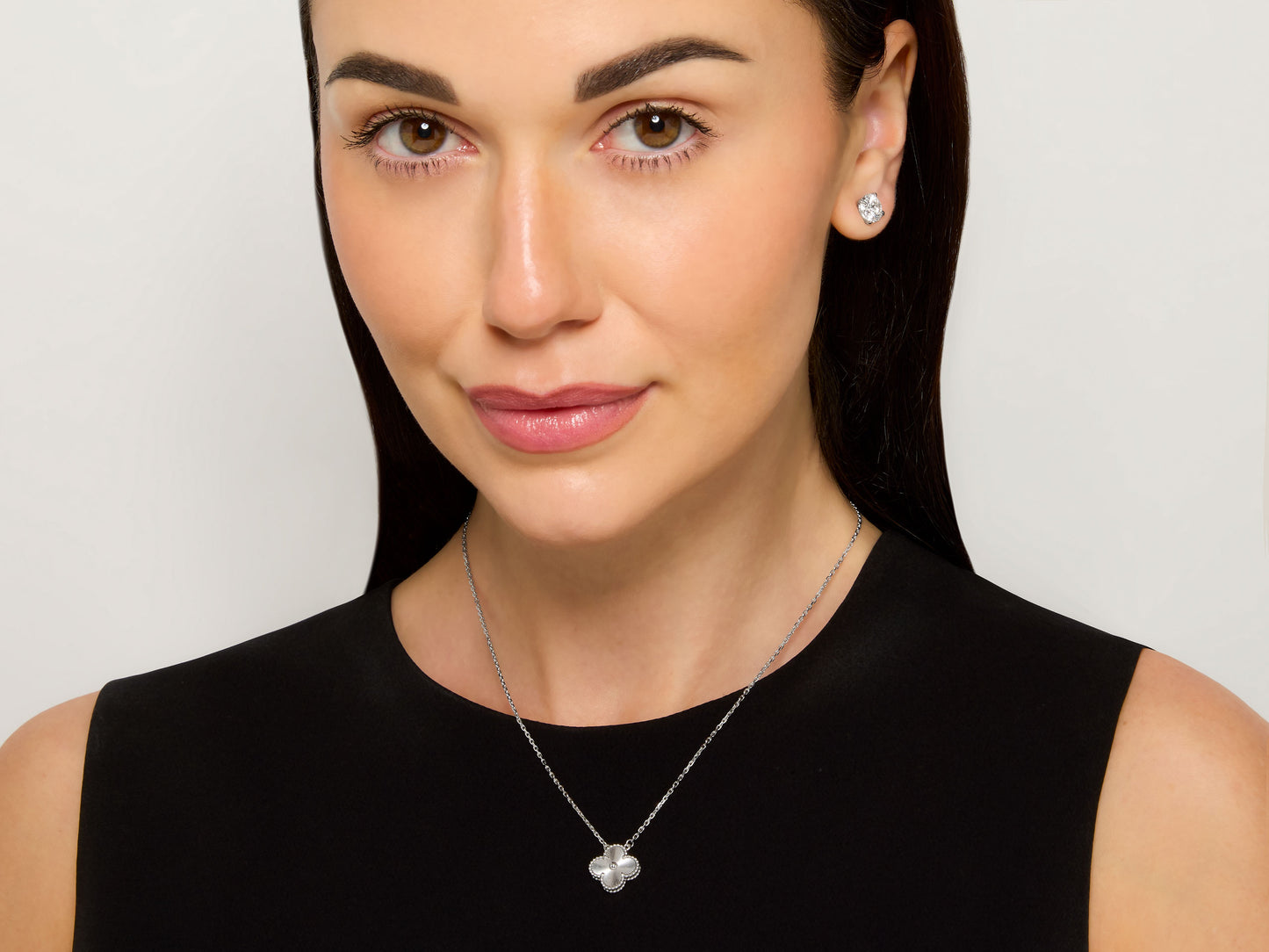 Van Cleef & Arpels 'Vintage Alhambra' Necklace in 18K White Gold