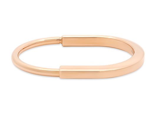 Tiffany & Co. 'Lock' Bangle Bracelet in 18K Rose Gold