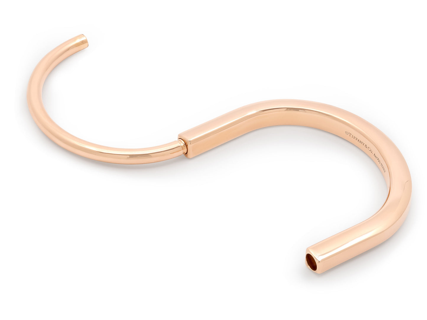 Tiffany & Co. 'Lock' Bangle Bracelet in 18K Rose Gold