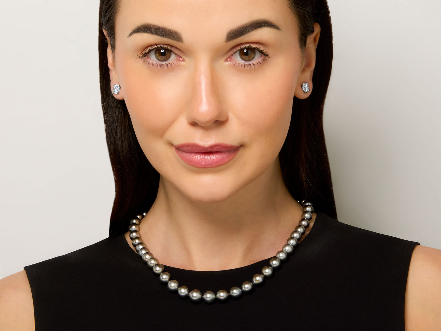 Tahitian Pearl Necklace with 18K White Gold Clasp