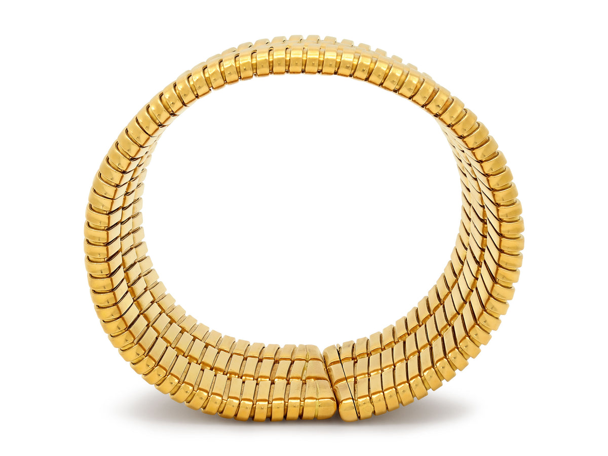 Tallarico by Weingrill Three Row Tubogas Bracelet in 18K Gold